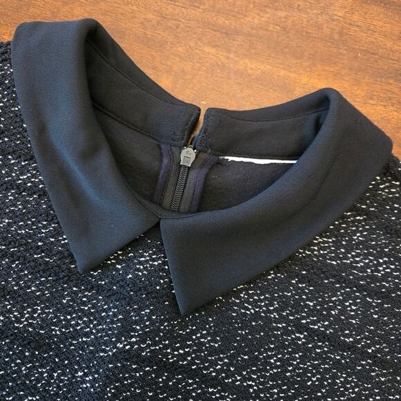 Maison Jules Women's Collared Shift Dress Black White Size L - Picture 4 of 11